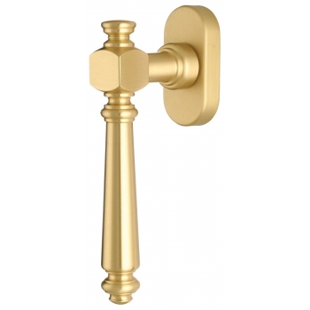 Ручка оконная Extreza "VERONIKA" (Вероника) 325 HW матовая латунь / глянец F02/F07