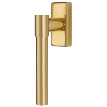 Ручка оконная Extreza Hi-Tech "NUVO" (Нуво) 125 HW полированная латунь / латунь F01
